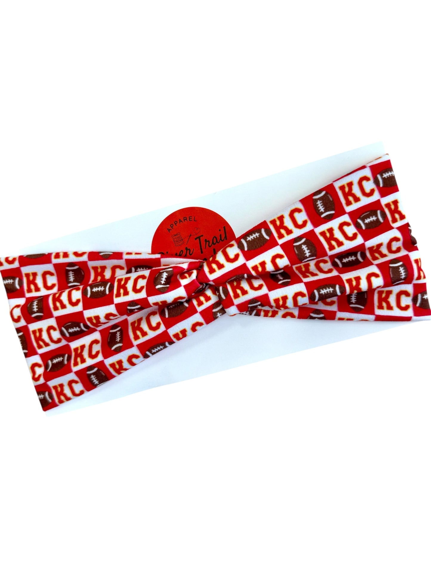 Kansas City Football Headbands for Baby, Toddler & Adult | Matching Game Day Hair Accessories