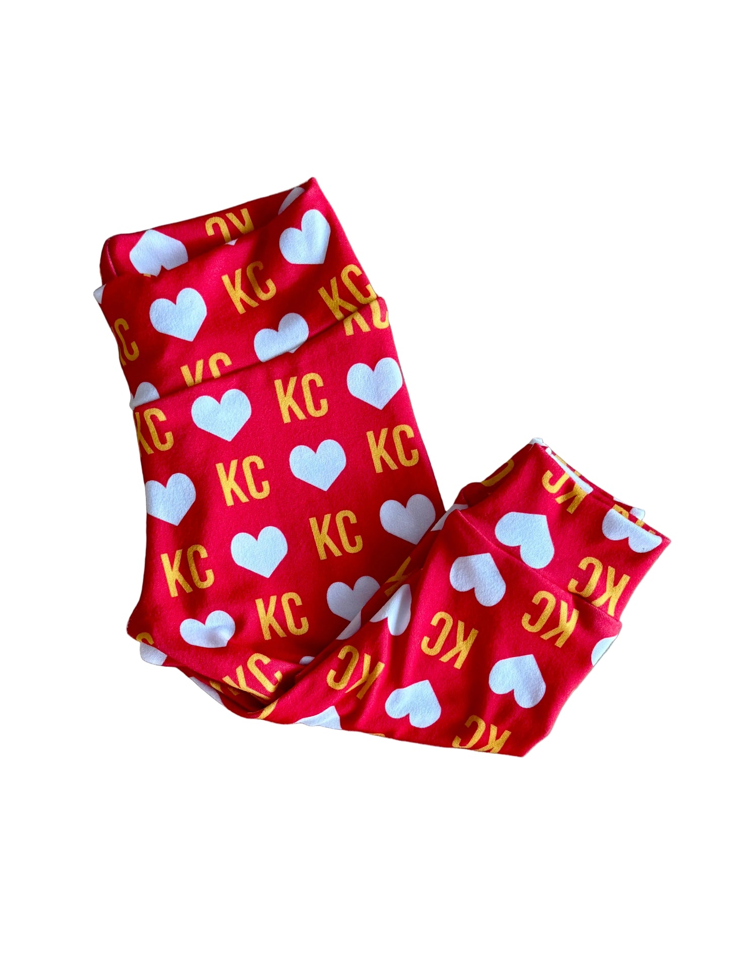 Girls Red Heart Kansas City Football Leggings | Baby, Toddler, Girls Pants