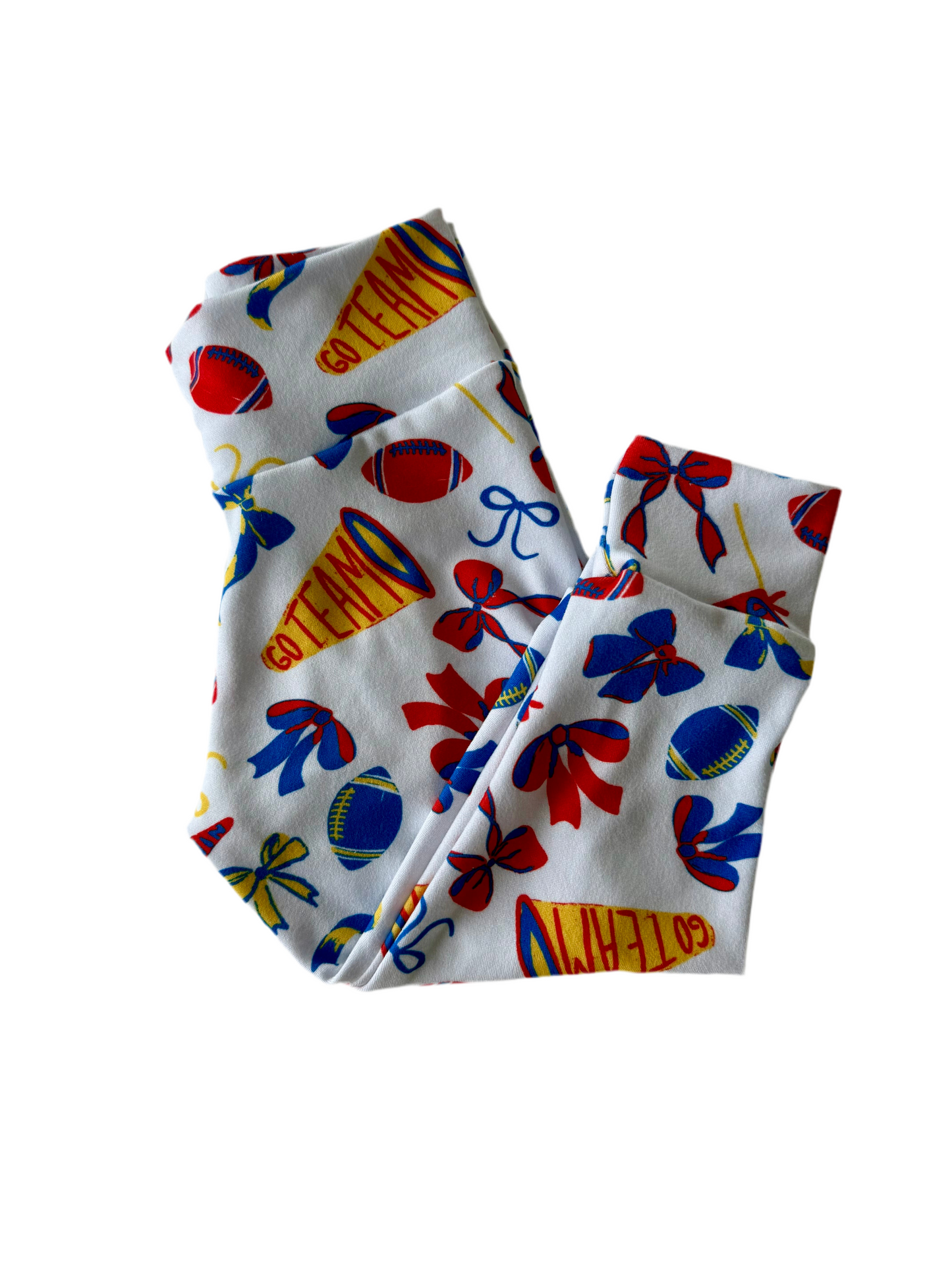 Kansas Football Leggings/Joggers | Kansas Game Day Pants for Baby, Toddler & Kids