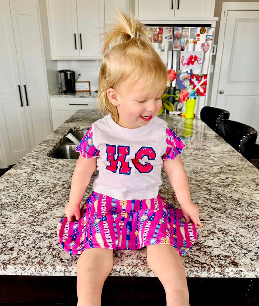 Girls Kansas City Baseball Cheer Skirt | Baby, Toddler, Girls Game Day Skort