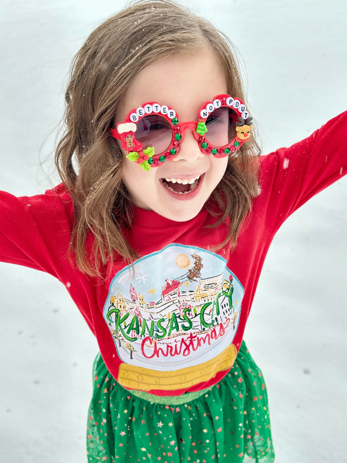 Kansas City Christmas Shirt | Santa Holiday Baby, Toddler, Girls, Boys T-shirt