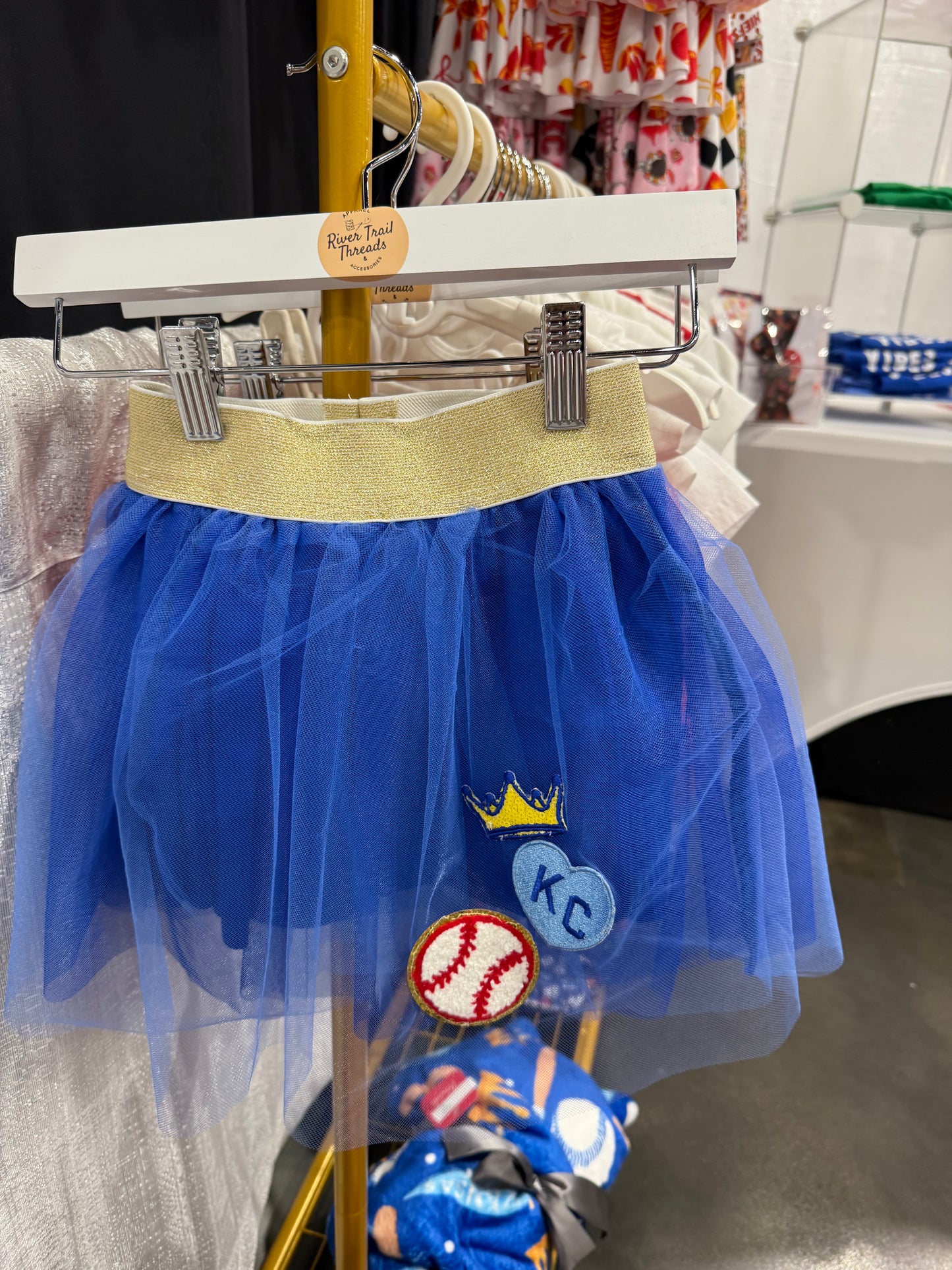 KC Baseball Patch Tutu Skirt