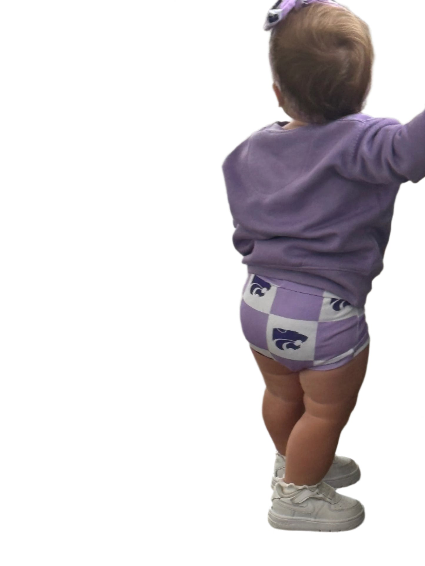 Kansas Football Girl Baby & Toddler Bummies | Game Day Ready Outfit for Kids
