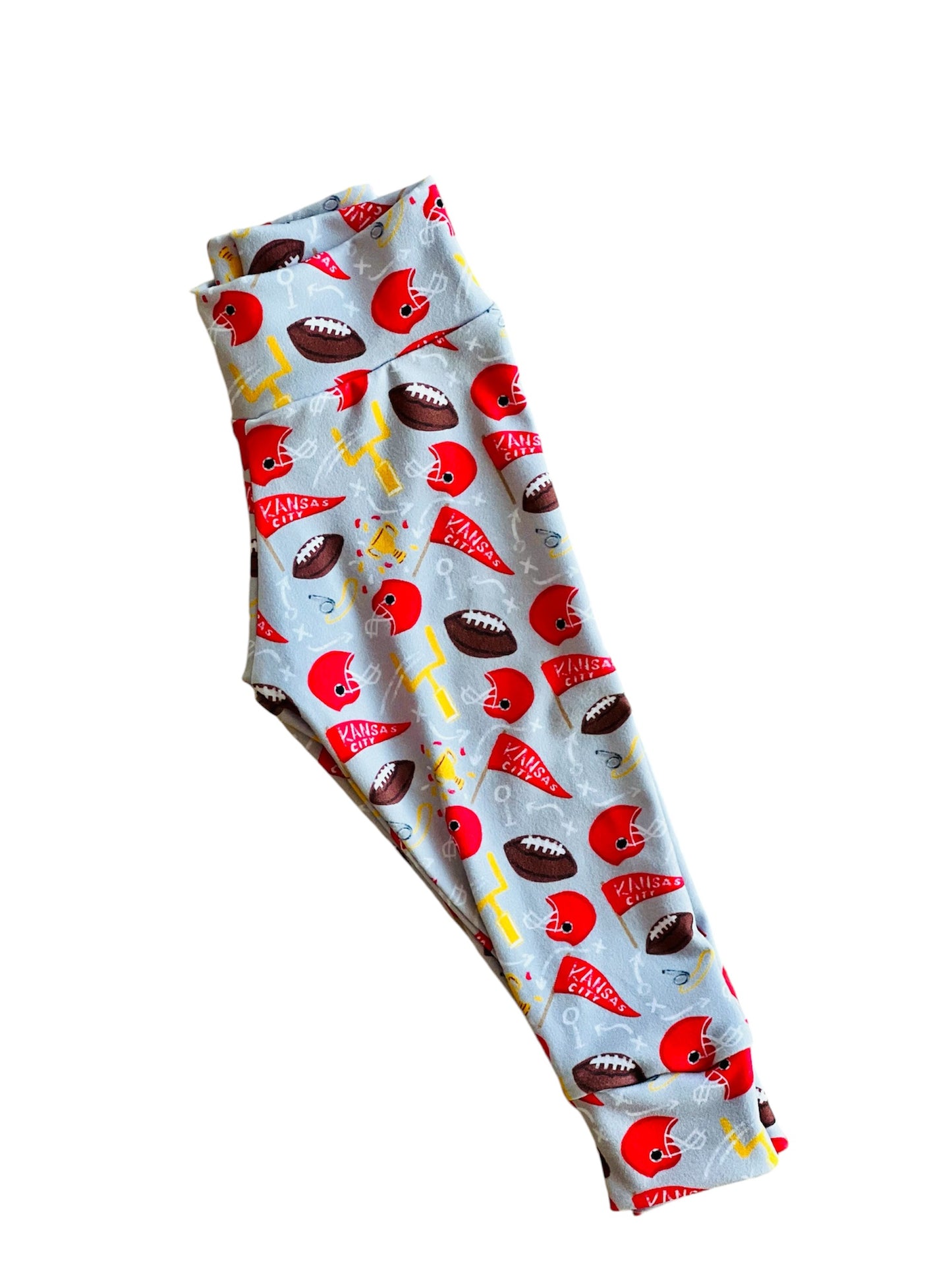 Gray KC Football Helmet Pants