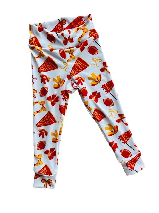 Girls Kansas City Football Bow Leggings | Baby, Toddler, Girls Pants