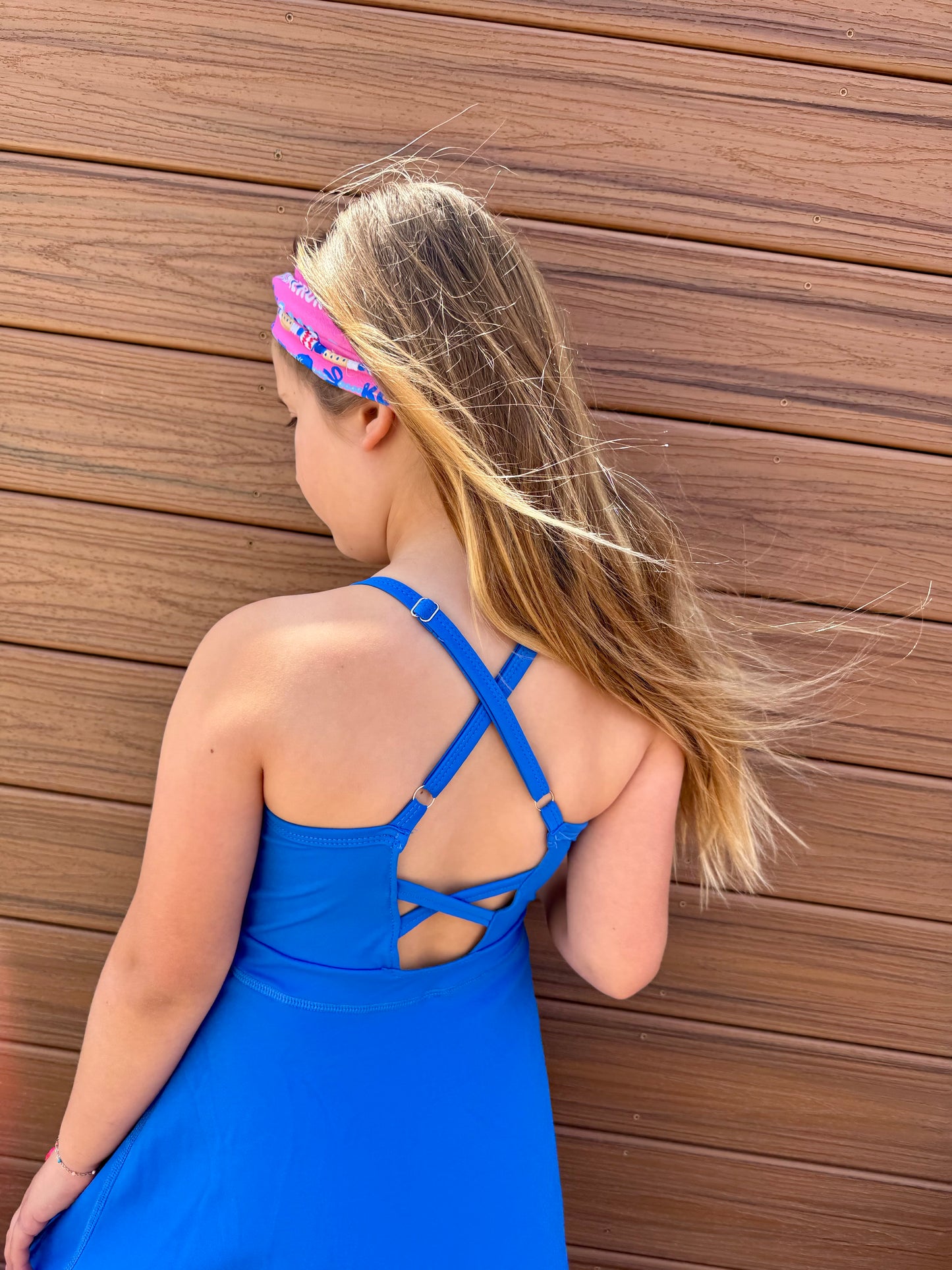 KC Baseball Embroidered Dress | KC Girls Patch Dress