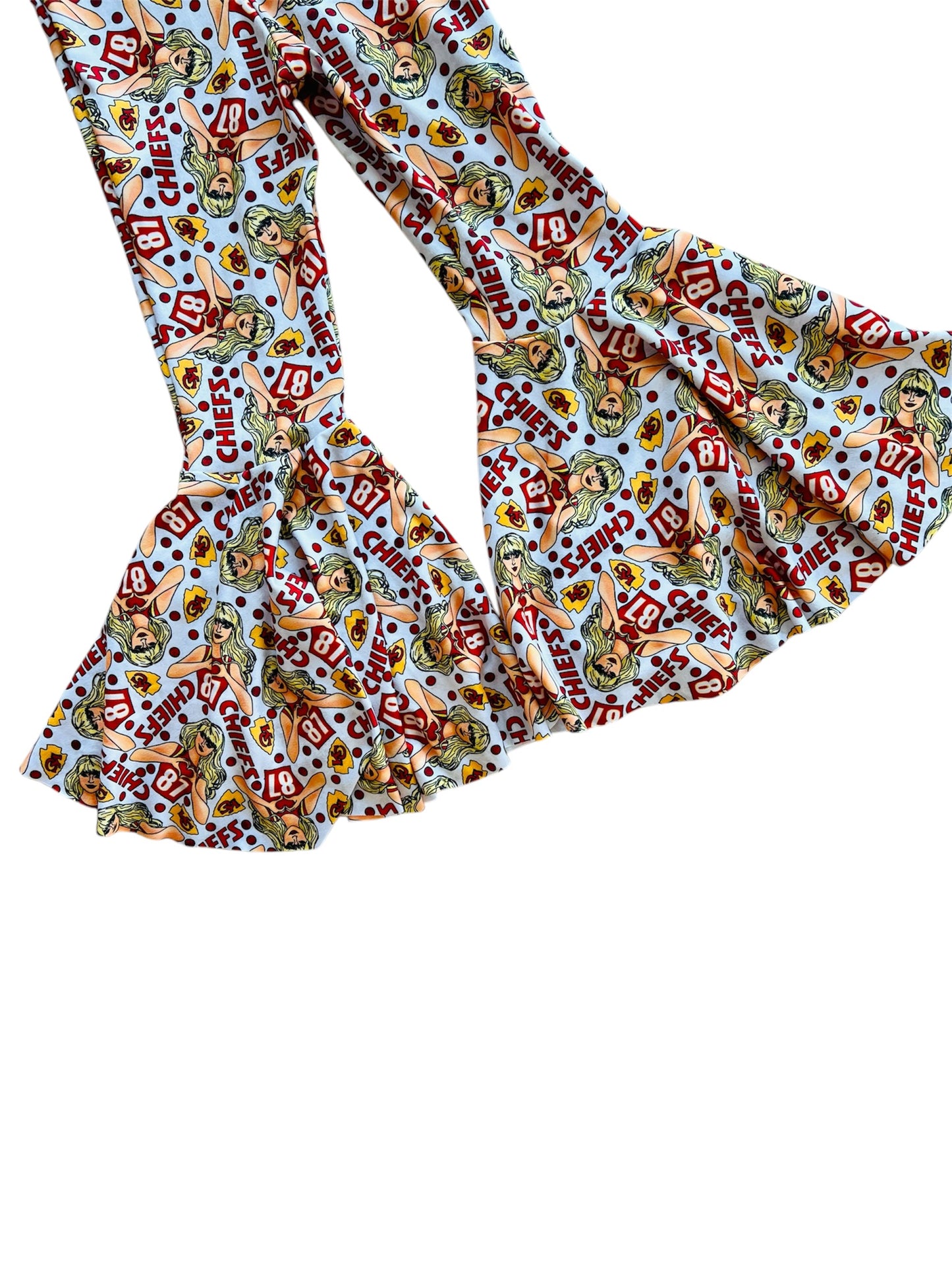 Kansas City Taylor Bell Bottoms | Baby, Toddler, Girls Game Day Pants