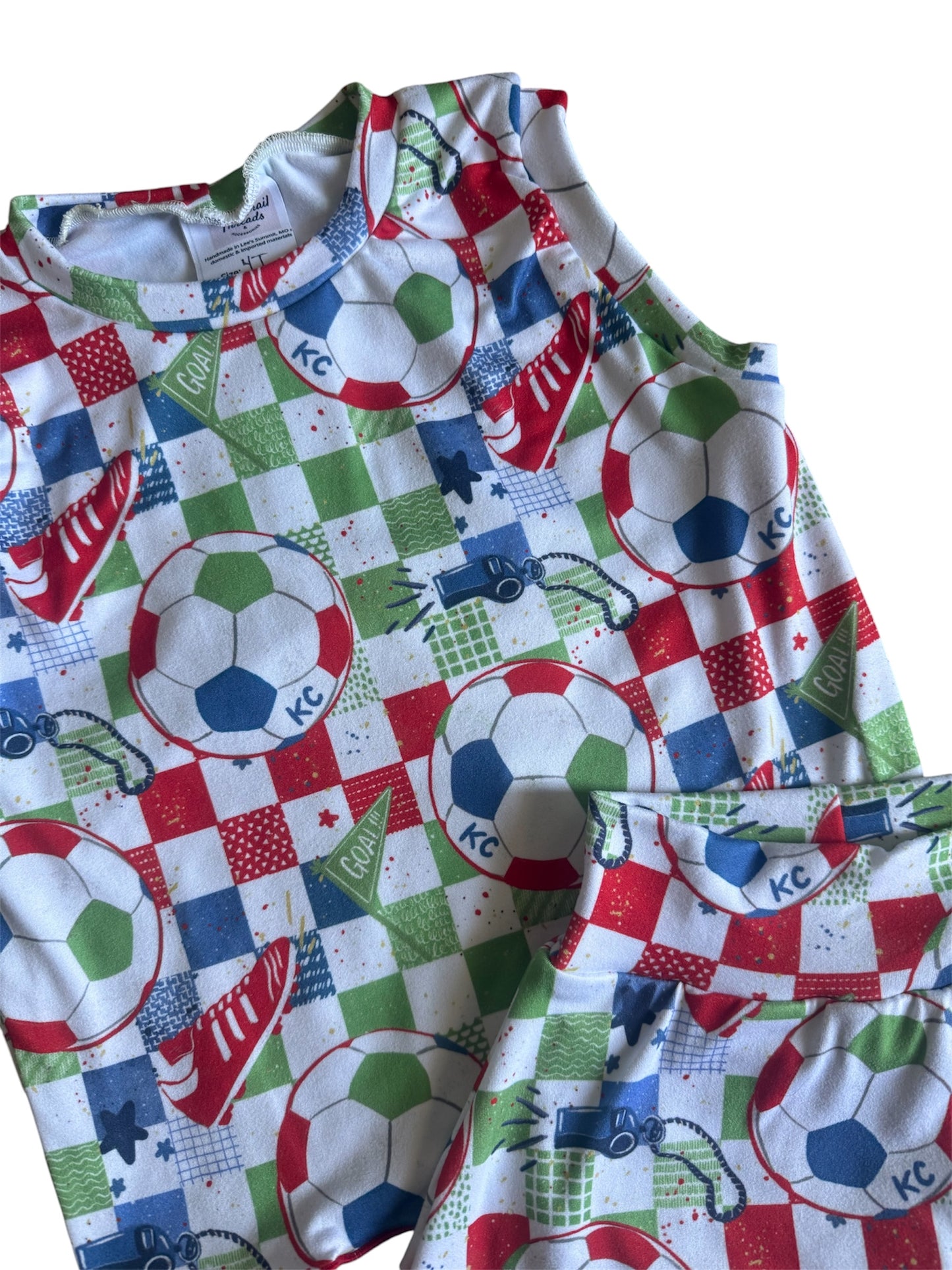 KC World Soccer Girls Tank and Skirt Set | Girls Soccer Outfit