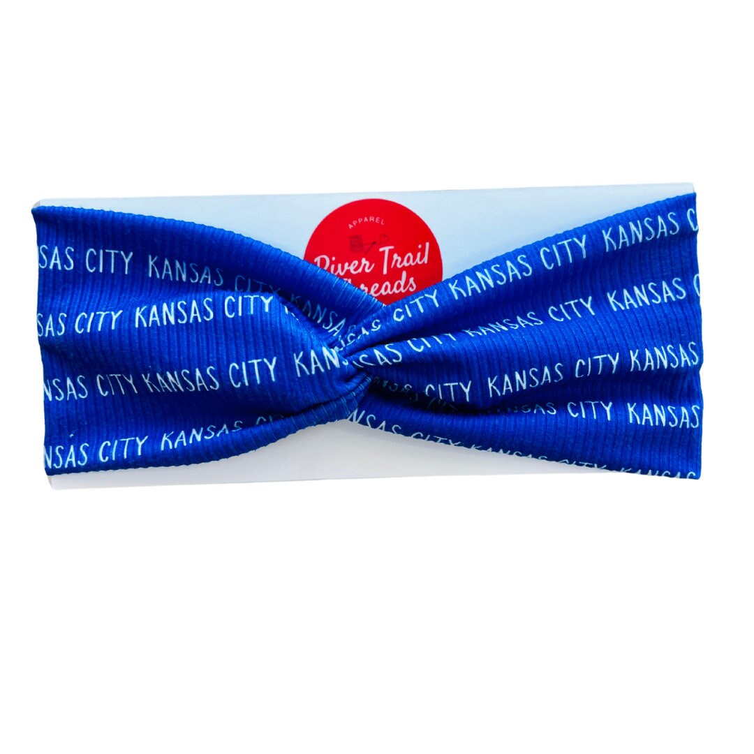 Kansas City Headband-KC Girls Headband-KC Women's Headband-KC Nurse Headband