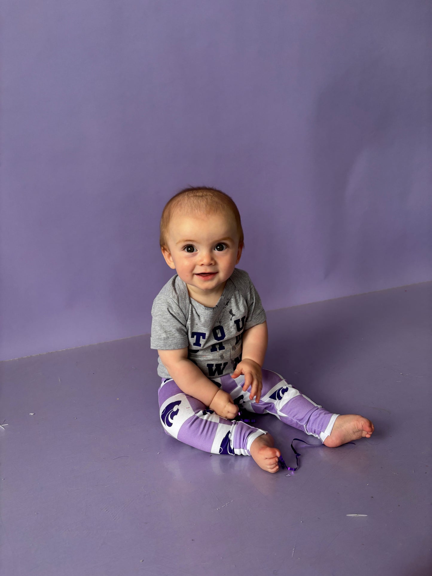 Kansas Football Leggings/Joggers | Kansas Game Day Pants for Baby, Toddler & Kids