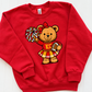 KC Cheer Bear Sweatshirt| KC Football Girls Top