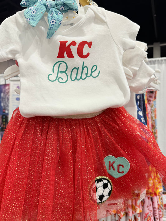 Girls KC Soccer Patch Tutu Skirt
