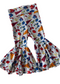 Kansas Football Girls Bell Bottoms | Kansas Game Day Pants for Baby, Toddler & Girls
