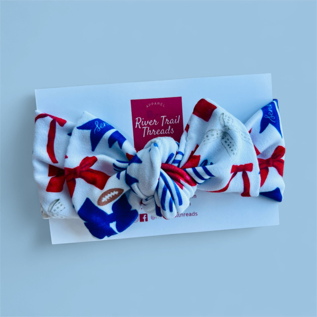 Seneca Football Headbands for Baby, Toddler & Adult | Matching Game Day Hair Accessories