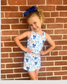 Girls Kansas City Baseball Activewear Set-Bows