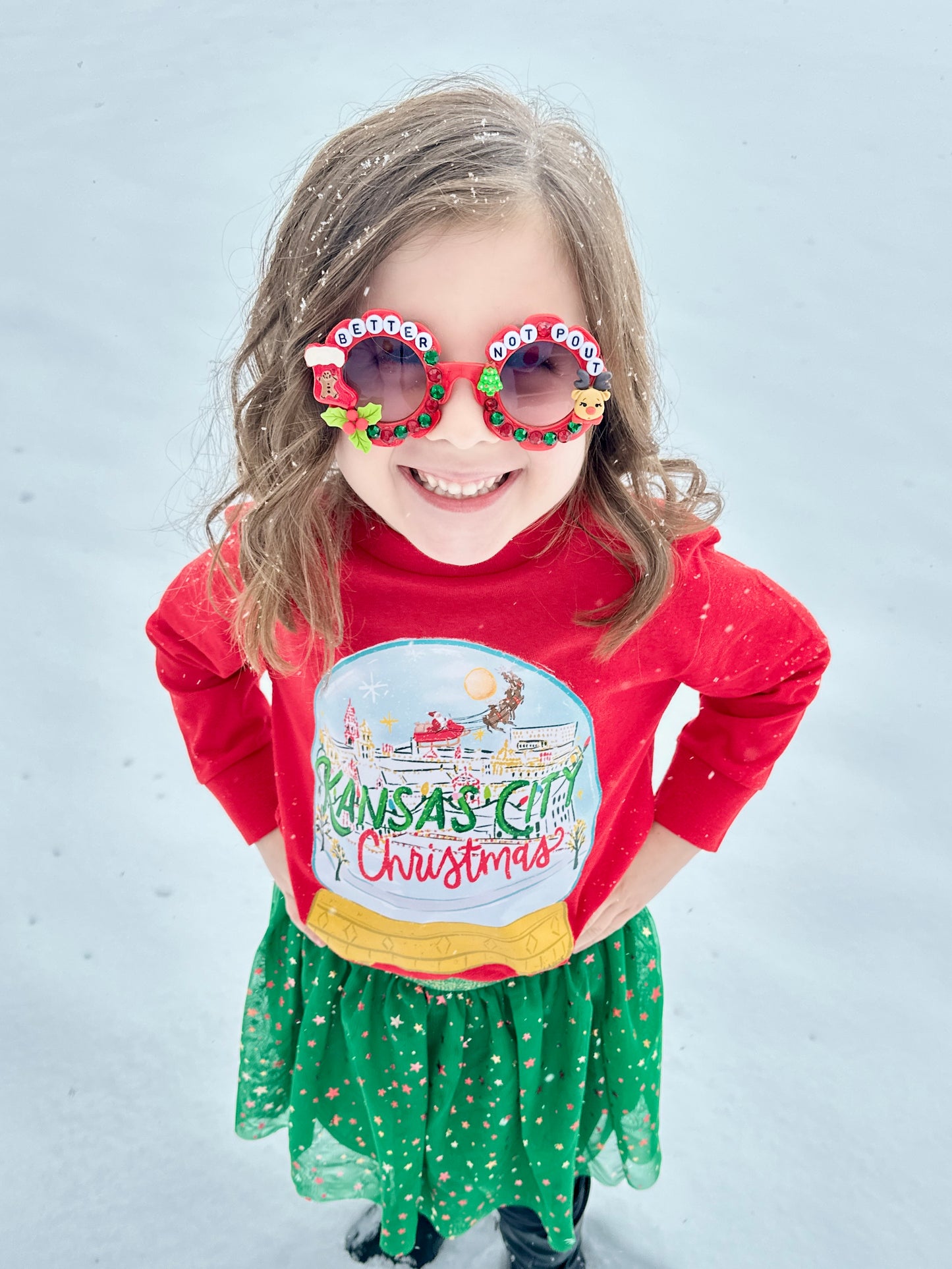 Kansas City Christmas Shirt | Santa Holiday Baby, Toddler, Girls, Boys T-shirt