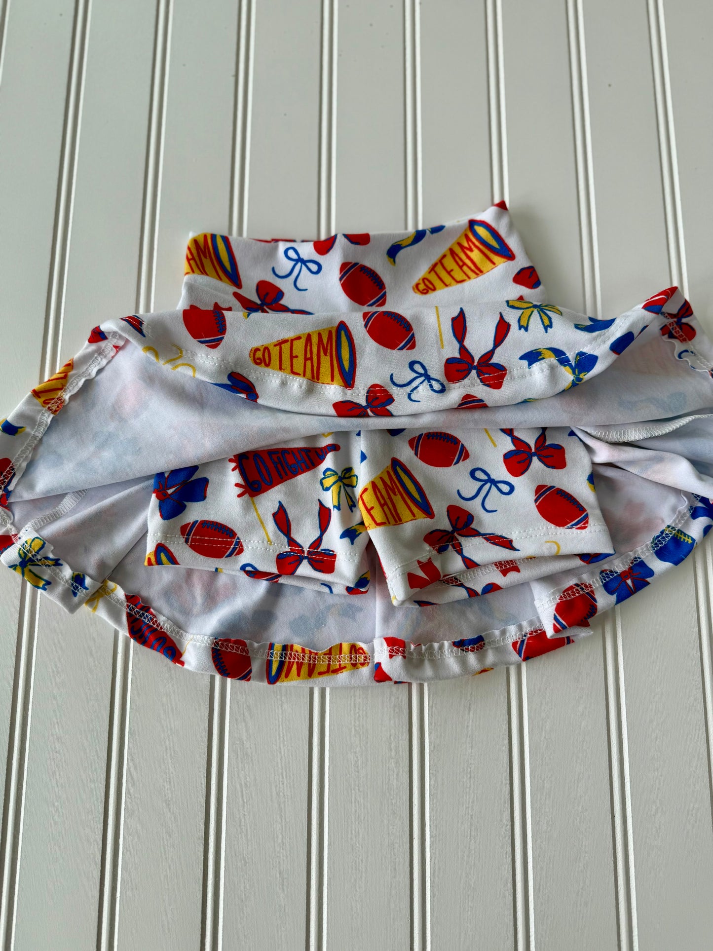 Girls Kansas Football Cheer Skirt | Baby, Toddler, Girls Skort