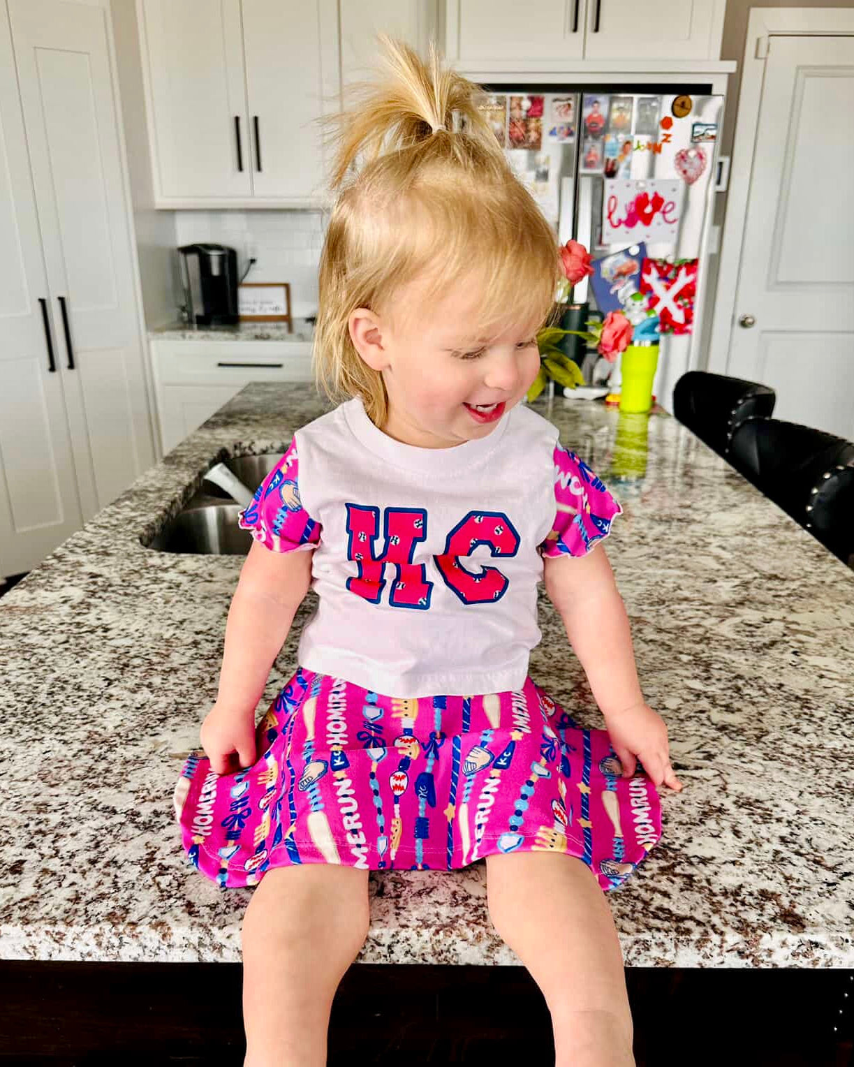 Kids Pink KC Baseball Shirt|Girls, Toddler Kansas City Baseball Shirt