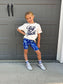 Girls Kansas City Baseball Biker Shorts | Baby Toddler Girls Game Day Shorts