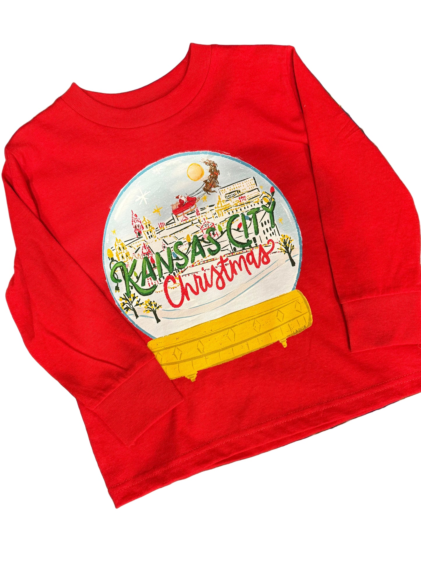 Kansas City Christmas Shirt | Santa Holiday Baby, Toddler, Girls, Boys T-shirt