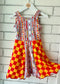 Girls KC Football Twist Back Dress | Girls Kansas City Dress