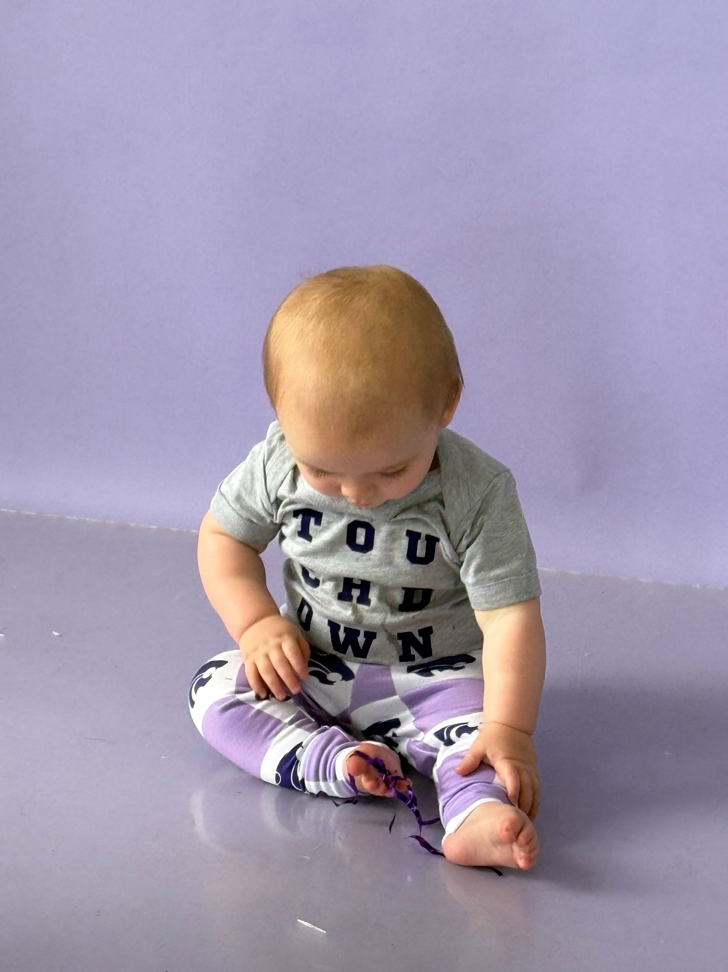 Kansas Football Leggings/Joggers | Kansas Game Day Pants for Baby, Toddler & Kids