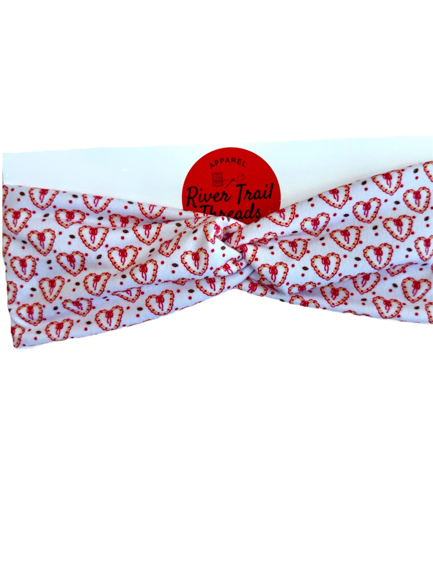 Kansas City Football Floral Heart Headbands for Baby, Toddler & Adult | Matching Game Day Hair Accessories