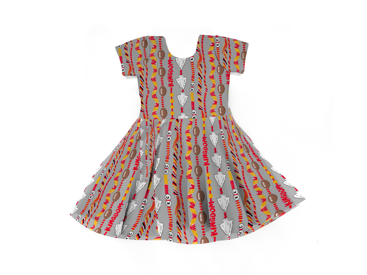 Girls KC Football Dress | Girls Kansas City Dress