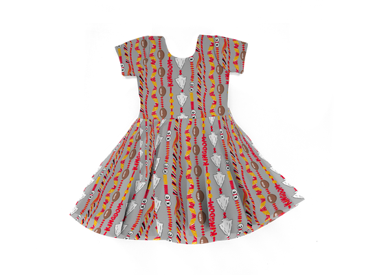 Girls KC Football Dress | Girls Kansas City Dress