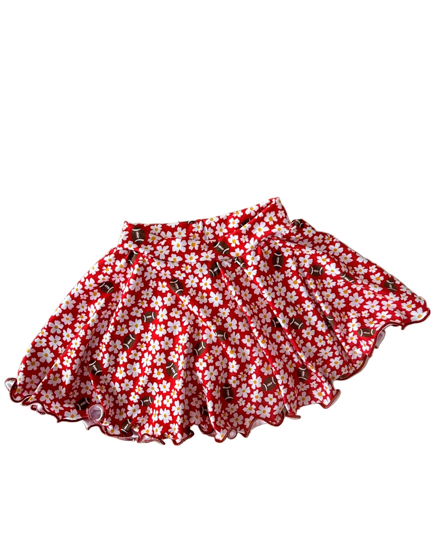 Girls Kansas City Football Twirl Skirt | Girls Kansas City Game Day Skort