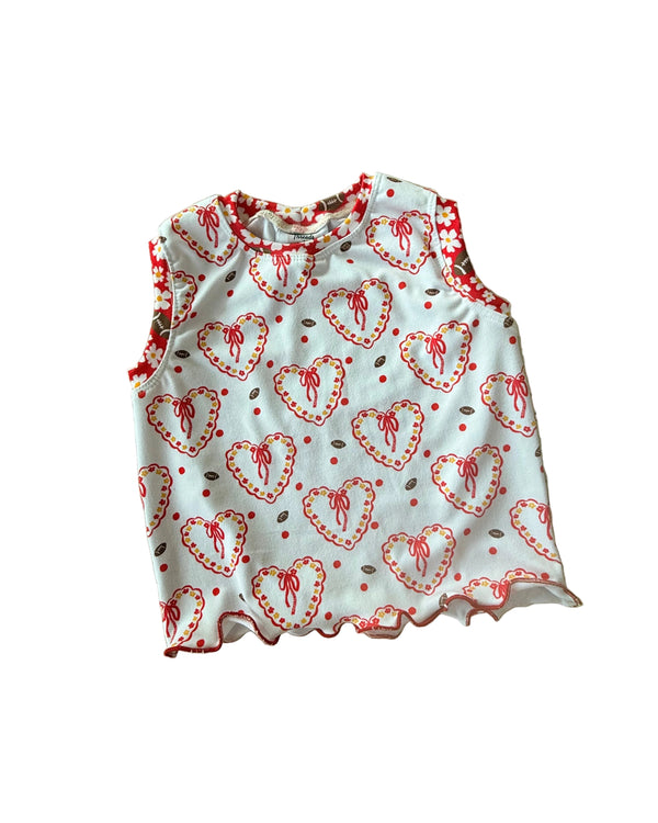 Girls Kansas City Football Sleeveless Tank Top | Girls Kansas City Game Day Top