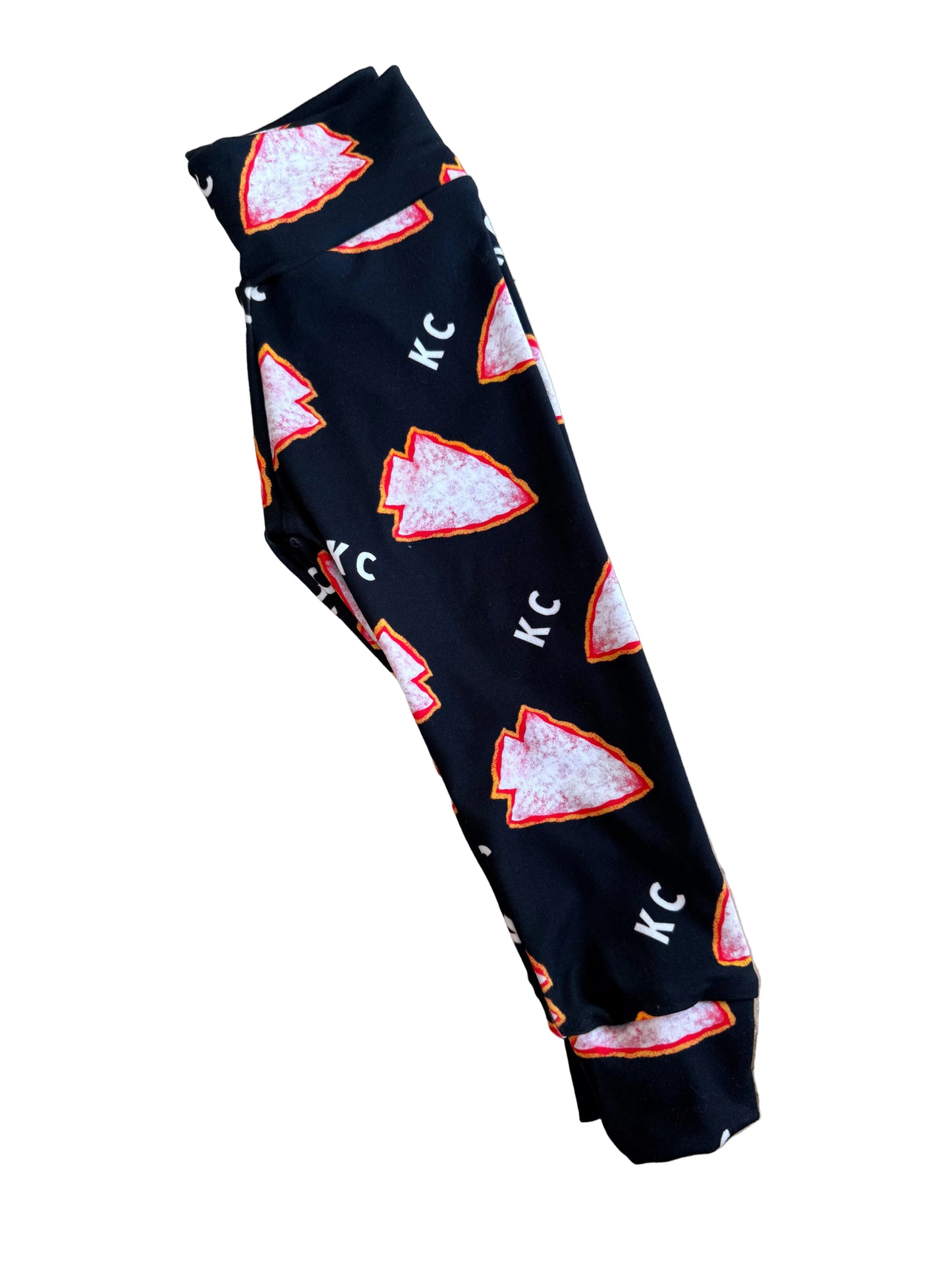 Kids KC Football Pants | Kansas City Girls Leggings | Black Arrow