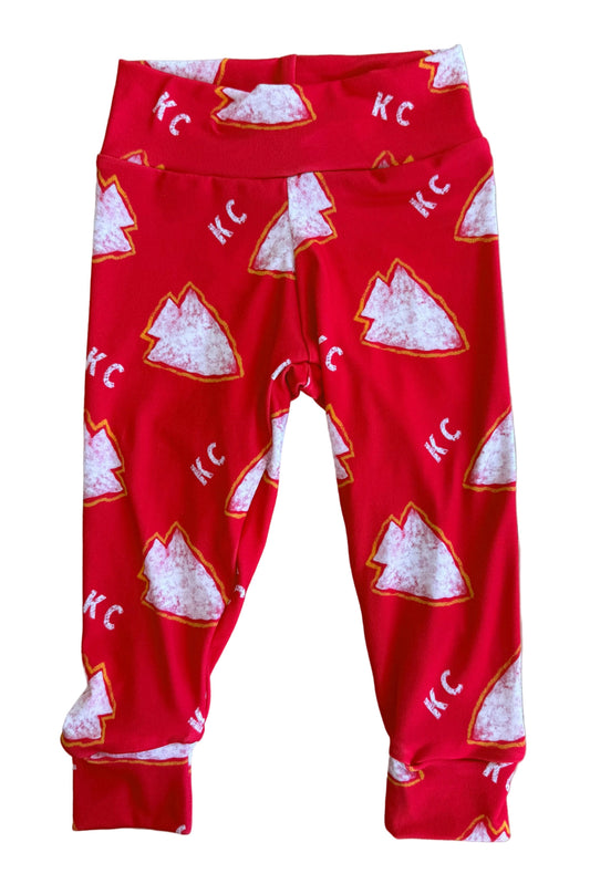 Kids KC Football Pants | Kansas City Girls Leggings | Red Arrow