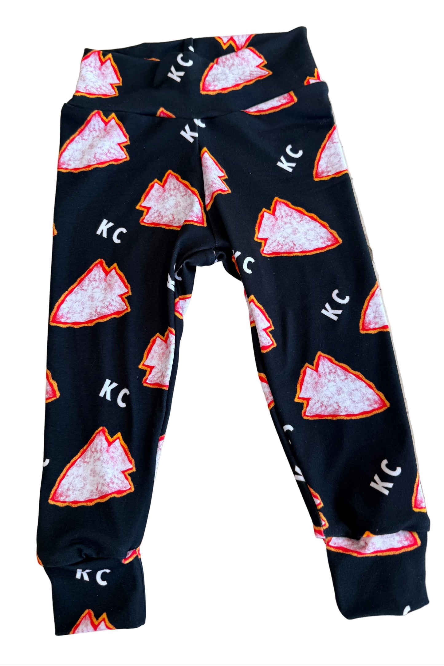 Kids KC Football Pants | Kansas City Girls Leggings | Black Arrow