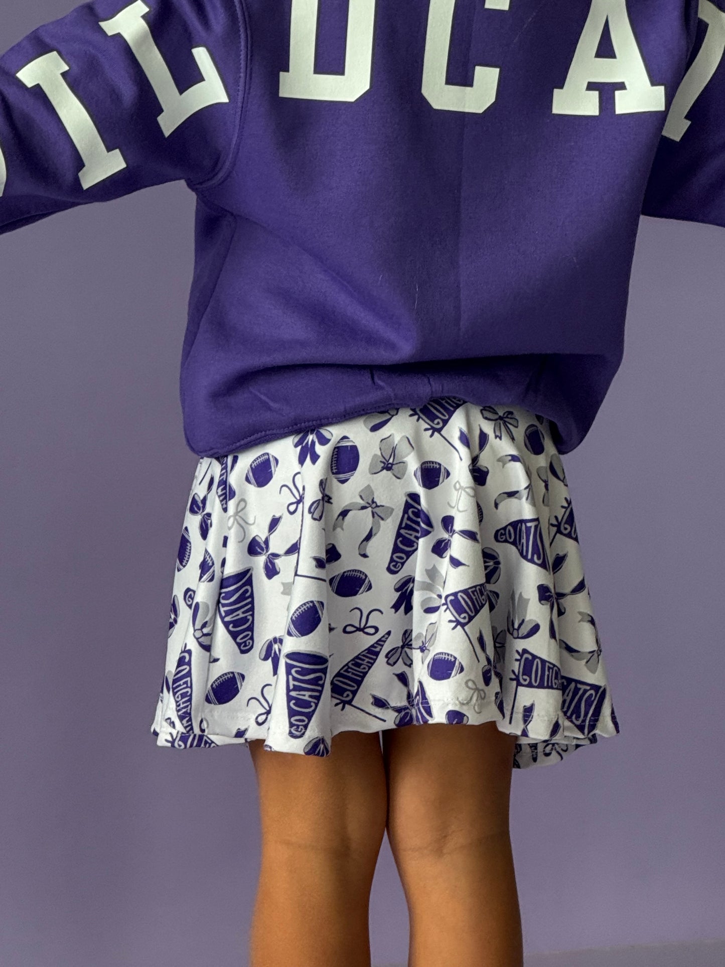 Girls Kansas Football Cheer Skirt | Baby, Toddler, Girls Skort