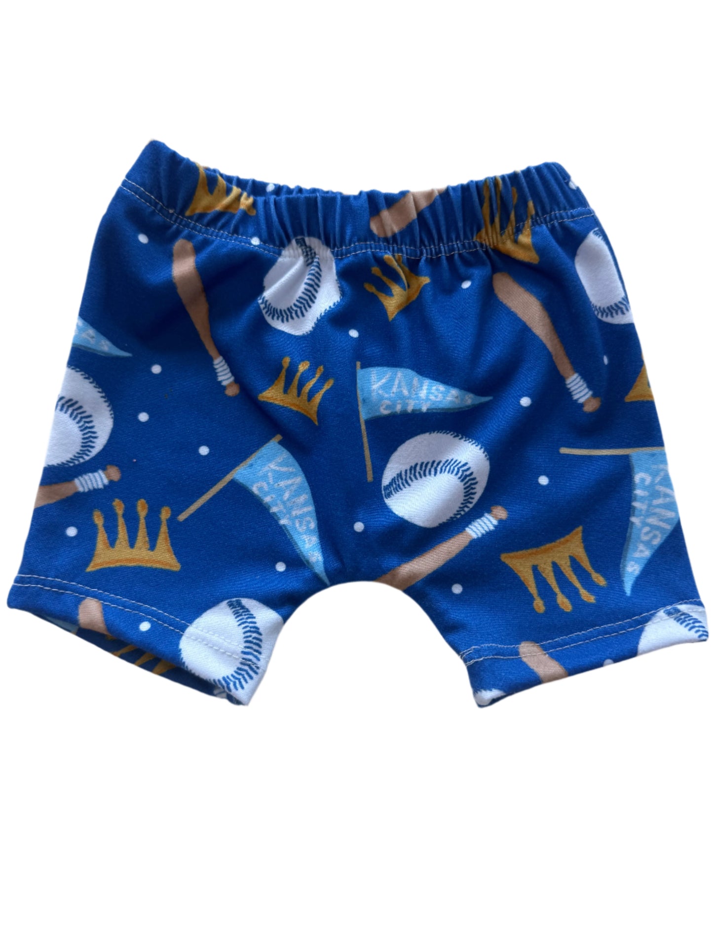 Boys KC Baseball Shorts | Baby and Toddler Boy Game Day Shorts