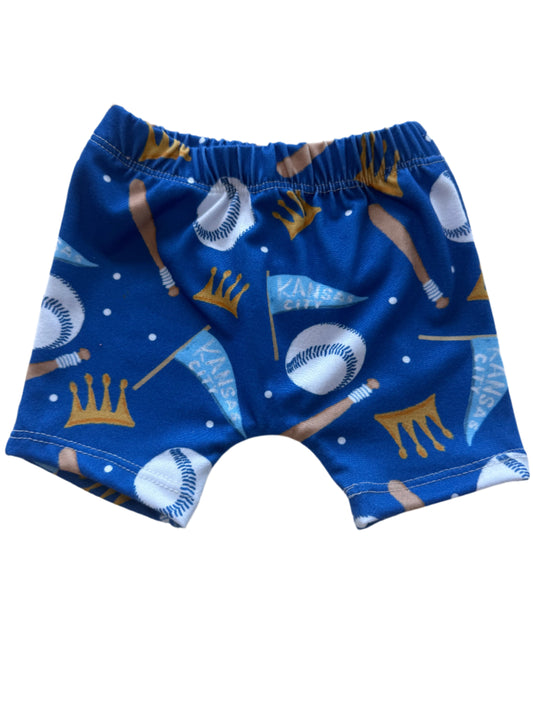 Boys KC Baseball Shorts | Baby and Toddler Boy Game Day Shorts