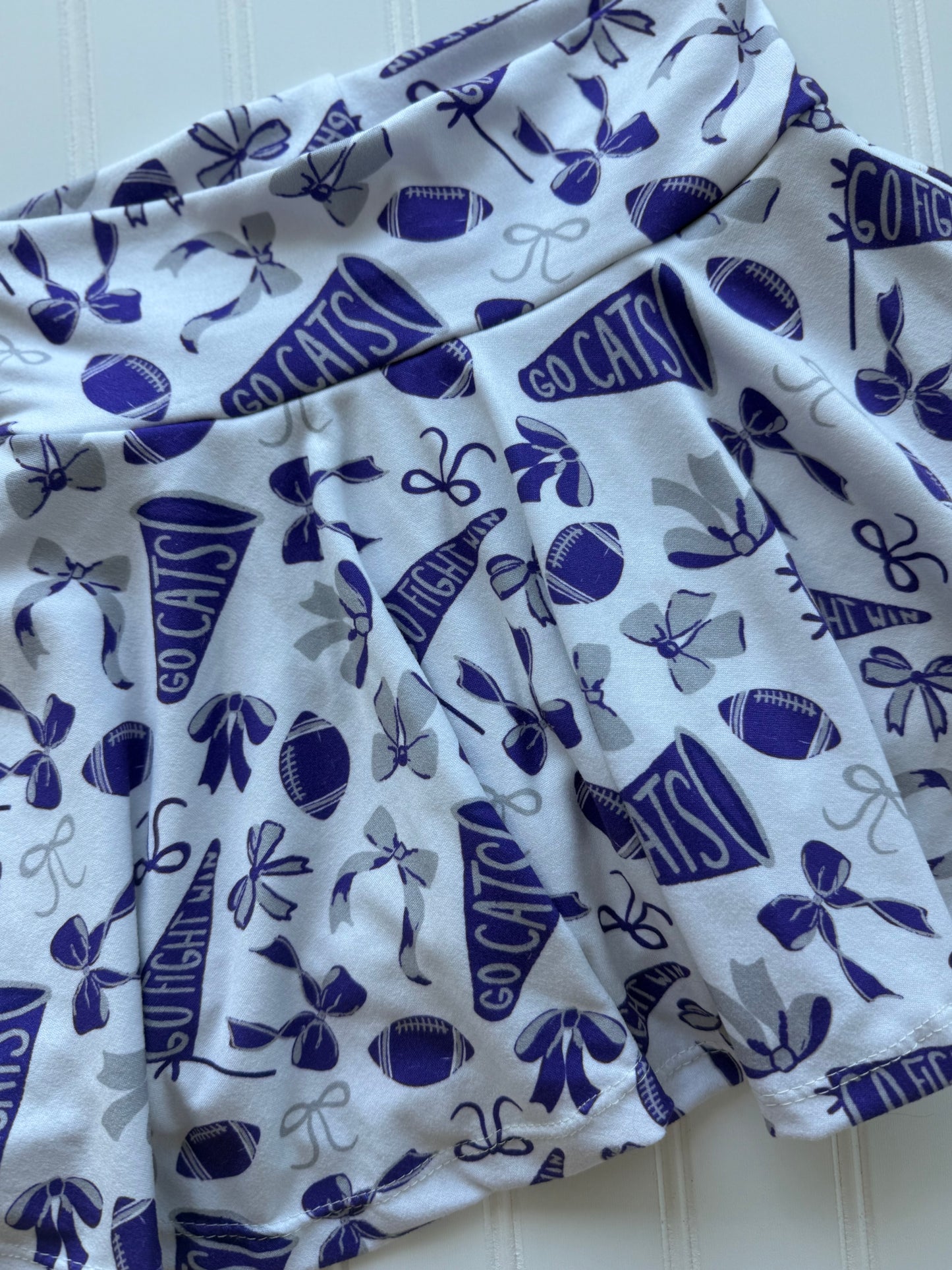 Girls Kansas Football Cheer Skirt | Baby, Toddler, Girls Skort