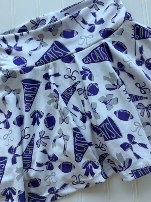 Girls Kansas Football Cheer Skirt | Baby, Toddler, Girls Skort
