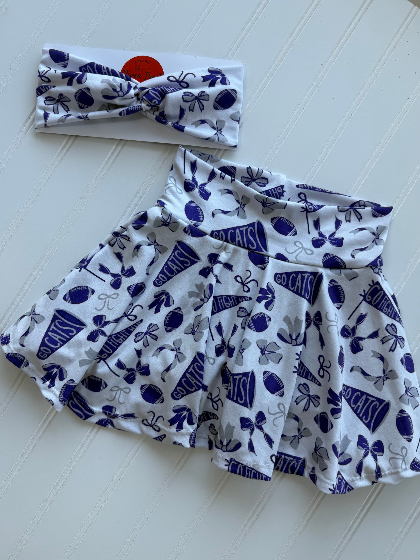 Girls Kansas Football Cheer Skirt | Baby, Toddler, Girls Skort