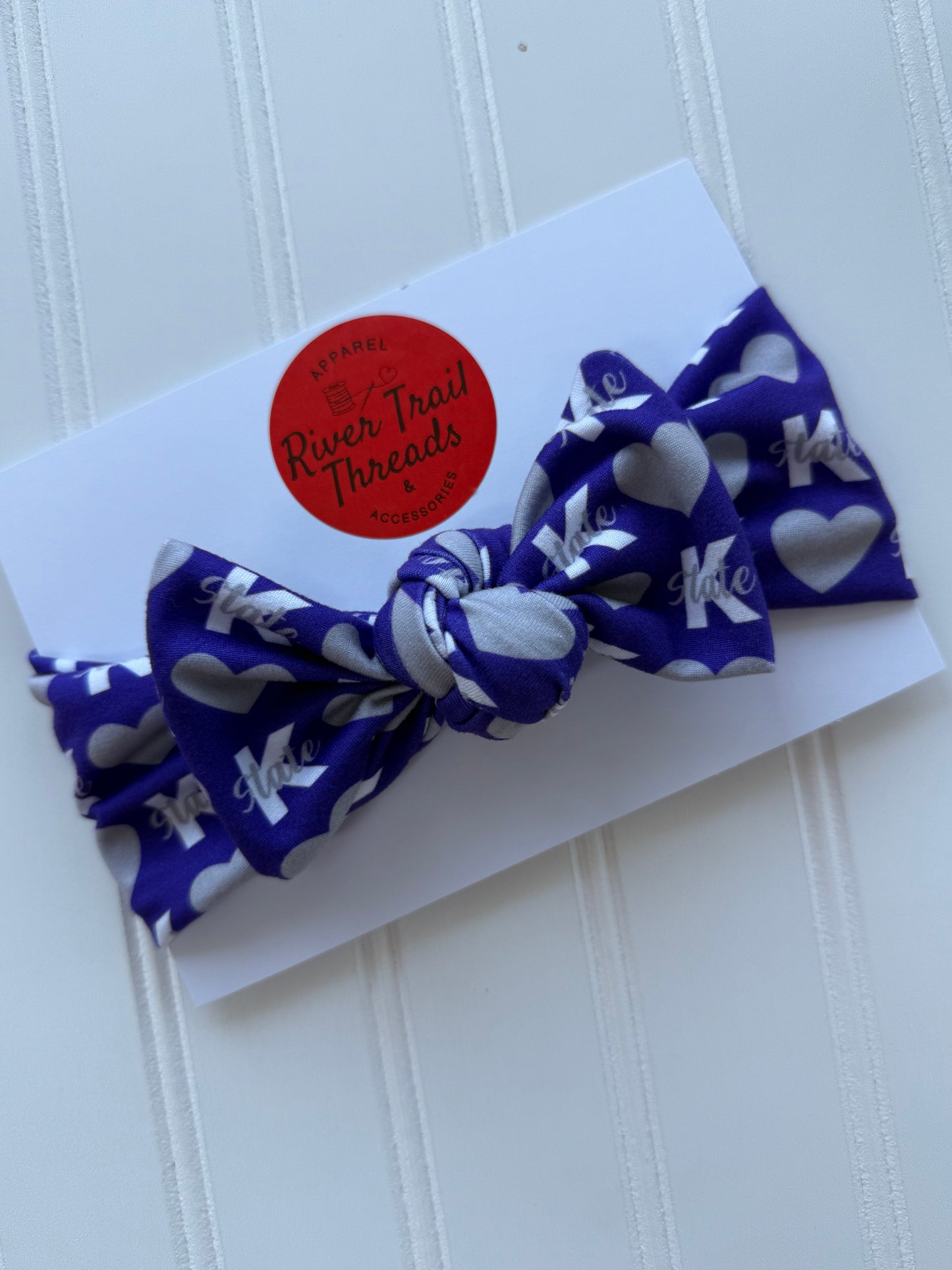 Kansas Heart Headbands for Baby, Toddler & Adult | Matching Game Day Hair Accessories