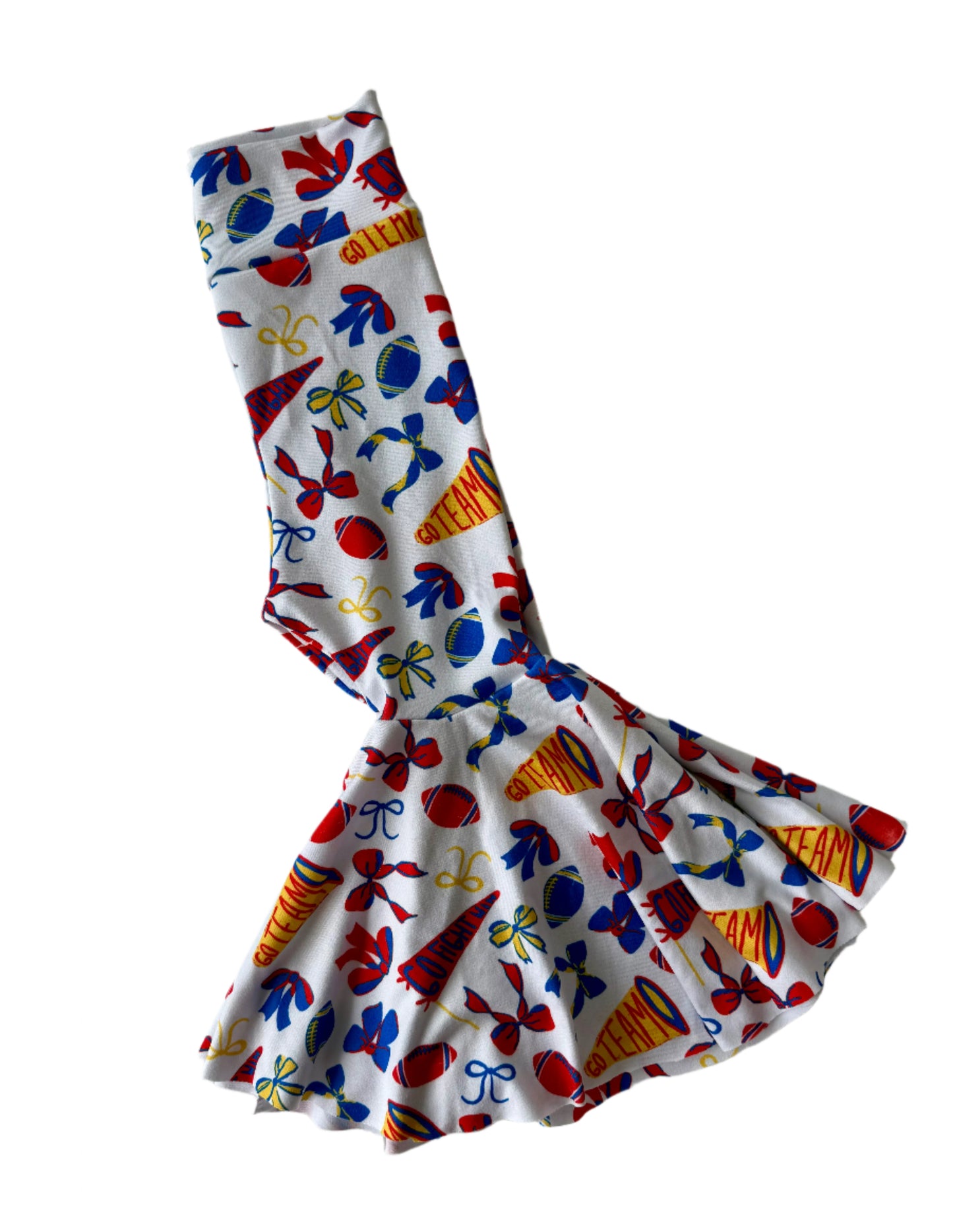 Kansas Football Girls Bell Bottoms | Kansas Game Day Pants for Baby, Toddler & Girls