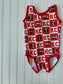Girls Kansas City Football Activewear Leotard| Girls Kansas City Gymnastics & Dance Leotard