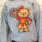 KC Cheer Bear Sweatshirt| KC Football Girls Top