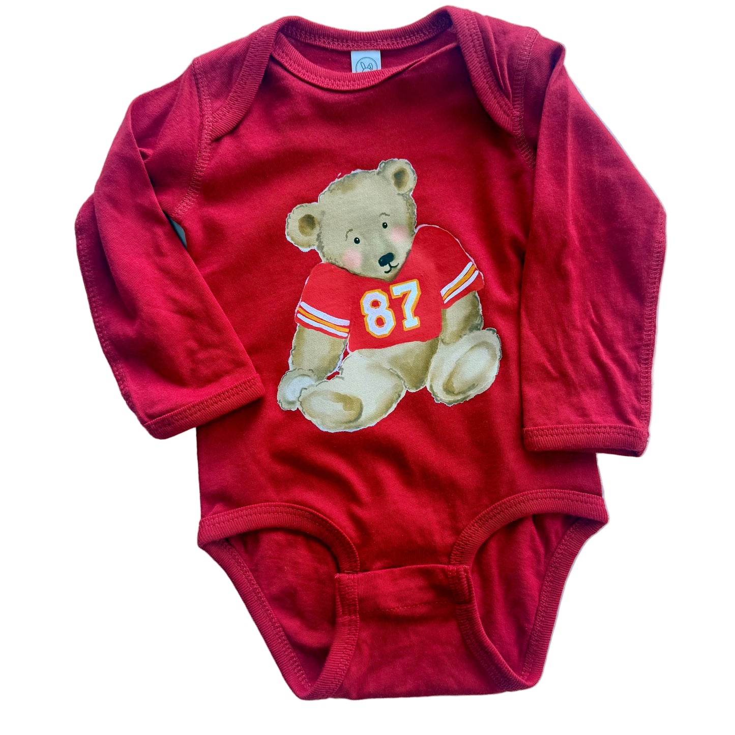 87 Bear Tee | Kids KC Football Bear