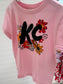 Kansas City Football Girls Game Day Shirt | Baby, Toddler, Girls Floral  T-shirt