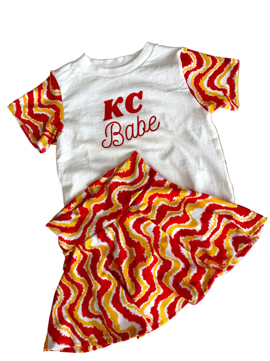 Kansas City Football Girls Game Day Shirt | Baby, Toddler, Girls KC T-shirt