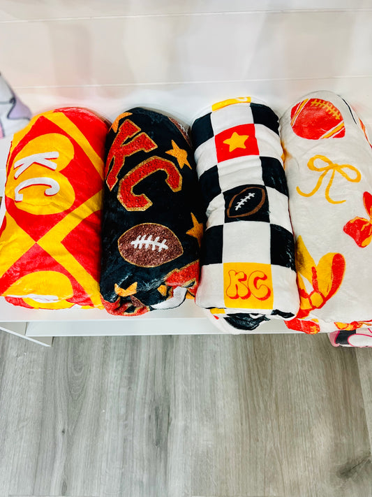 Kansas City Football Blanket