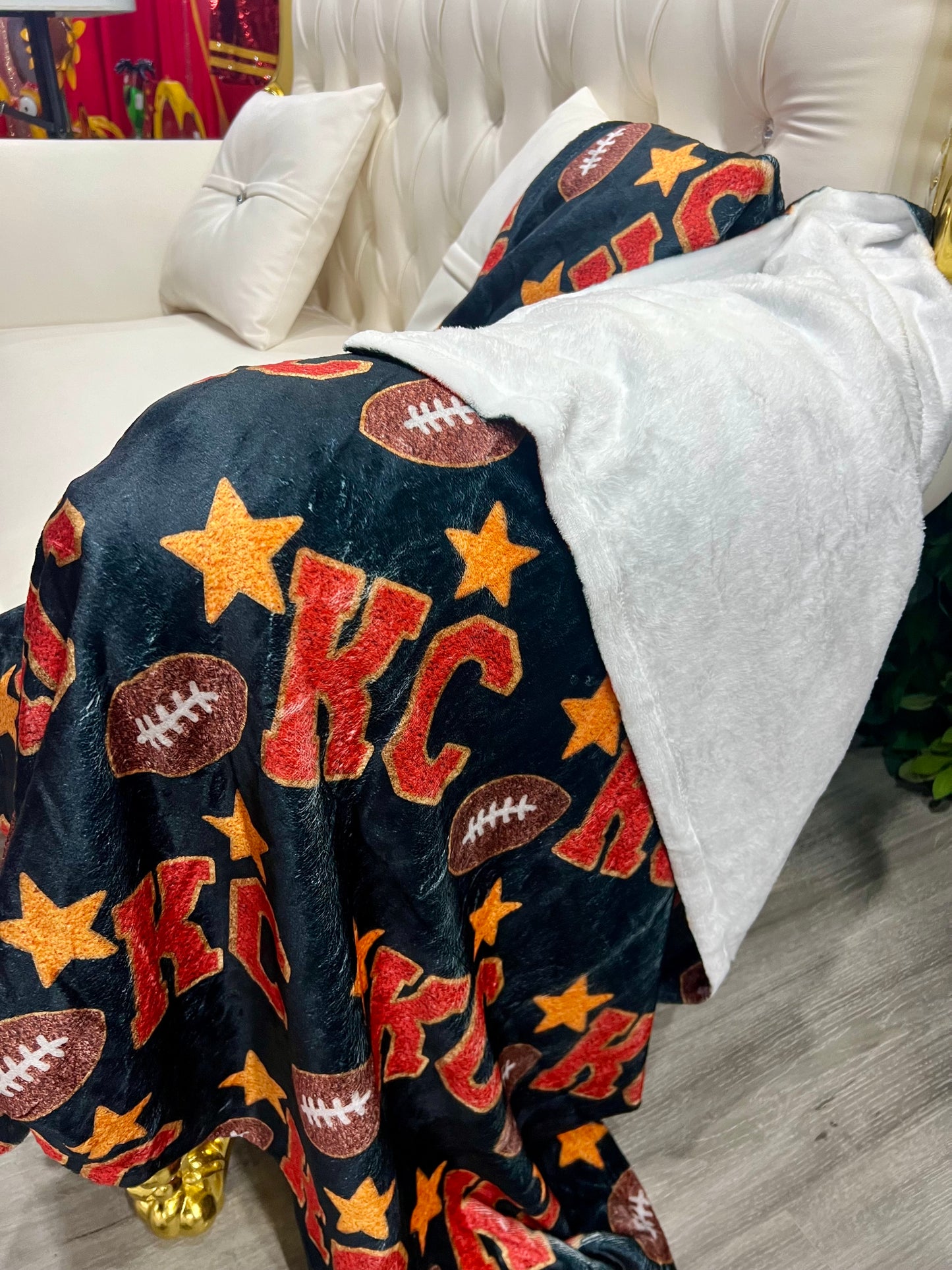 Kansas City Football Blanket