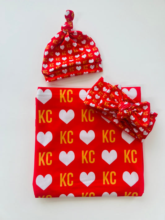 Kansas City Love Swaddle Set